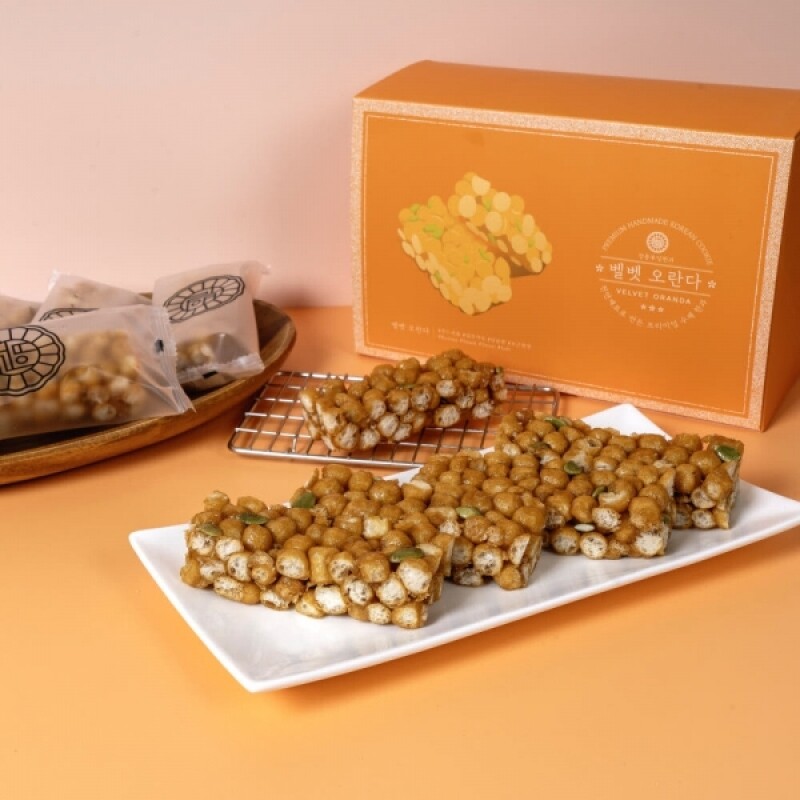 강릉부일한과,강릉부일한과 벨벳 수제오란다 답례품 과자 선물세트(10개입)